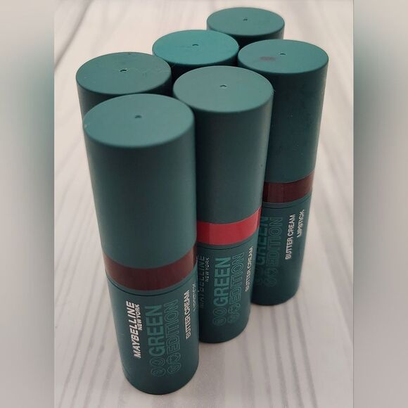 Maybelline Lipstick Collection Green EdItion Makeup 6 Pieces - Picture 4 of 5